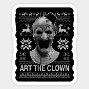 Art The Clown Ugly Christmas Sticker